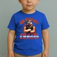Good Better Best Bears Football Never Let It Rest Toddler T-Shirt thumb 2