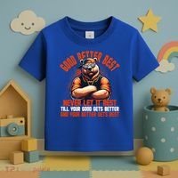 Good Better Best Bears Football Never Let It Rest Toddler T-Shirt thumb 3