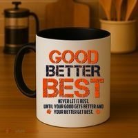 Good Better Best Never Let It Rest Slogan Bears Football Coffee Mug thumb 4