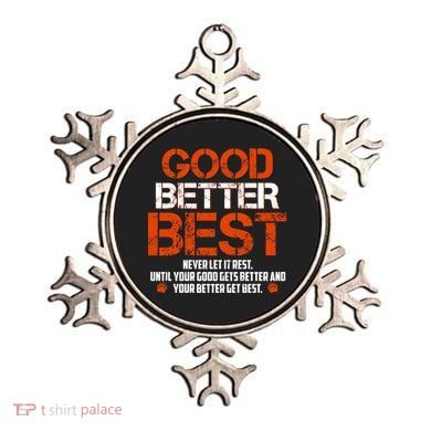 Good Better Best Never Let It Rest Slogan Bears Football Ornament