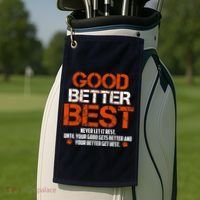 Good Better Best Never Let It Rest Slogan Bears Football Golf Towel thumb 2