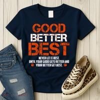 Good Better Best Never Let It Rest Slogan Bears Football Women's T-Shirt thumb 3
