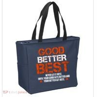 Good Better Best Never Let It Rest Slogan Bears Football Tote Bag thumb 2