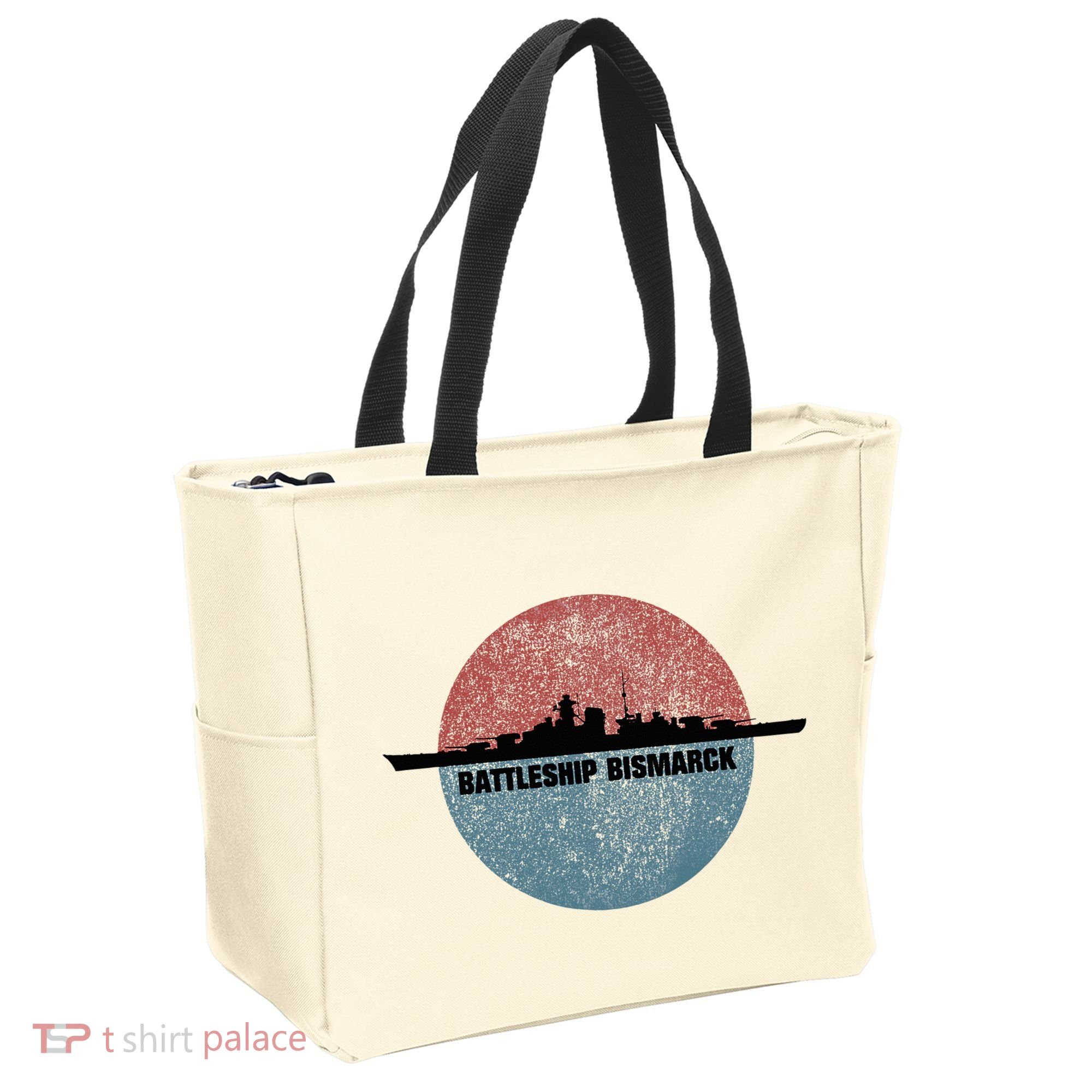 German Battleship Bismarck Ww2 Ship Tote Bag