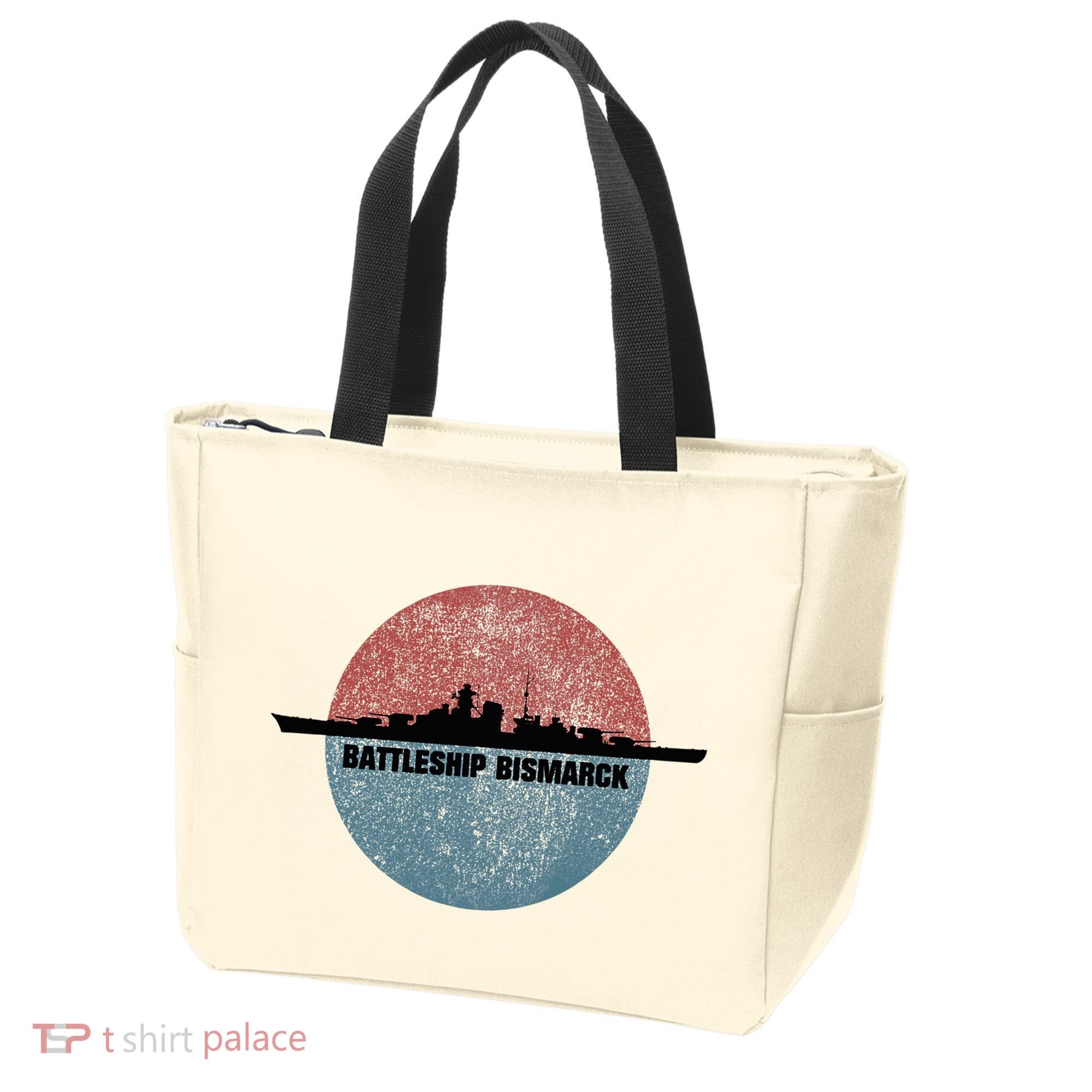 German Battleship Bismarck Ww2 Ship Tote Bag