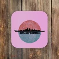 German Battleship Bismarck Ww2 Ship Coaster thumb 0