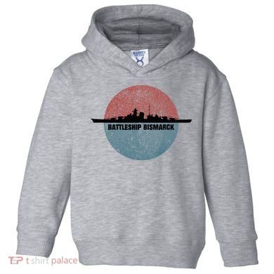 German Battleship Bismarck Ww2 Ship Toddler Hoodie
