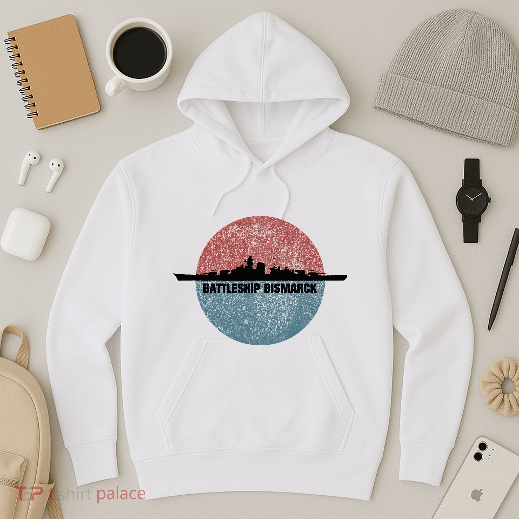 German Battleship Bismarck Ww2 Ship Hoodie