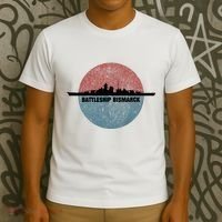German Battleship Bismarck Ww2 Ship T-Shirt thumb 3
