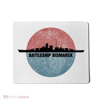 German Battleship Bismarck Ww2 Ship Mousepad