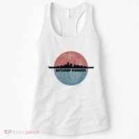 German Battleship Bismarck Ww2 Ship Women's Tank Top thumb 0