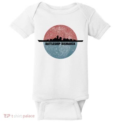 German Battleship Bismarck Ww2 Ship Baby Bodysuit