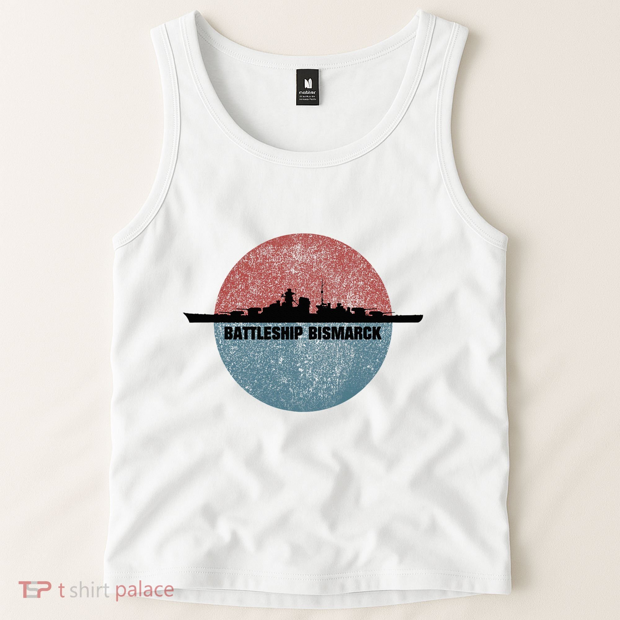 German Battleship Bismarck Ww2 Ship Tank Top