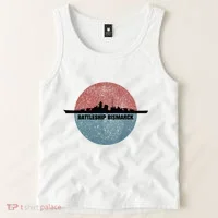 German Battleship Bismarck Ww2 Ship Tank Top thumb 2