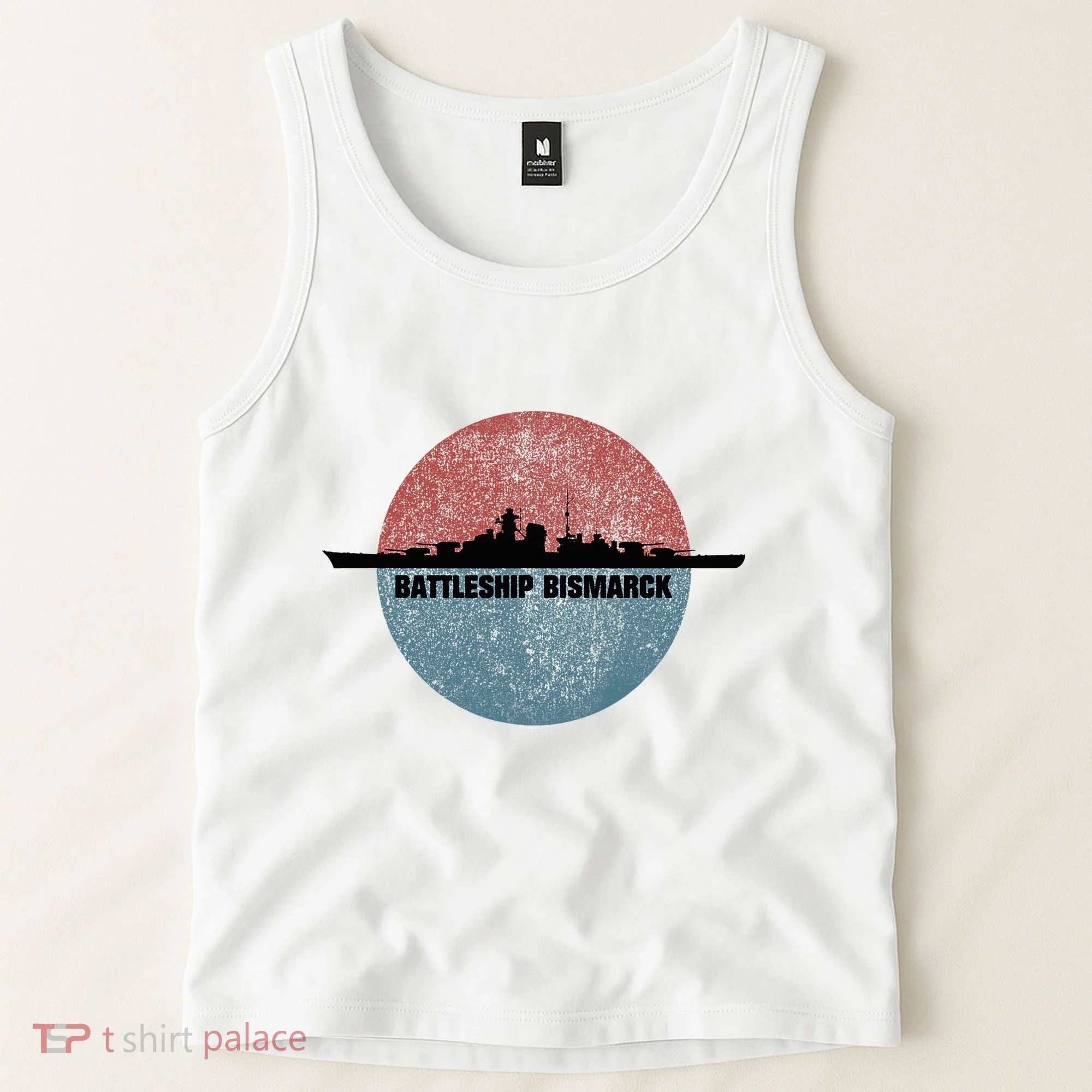 German Battleship Bismarck Ww2 Ship Tank Top