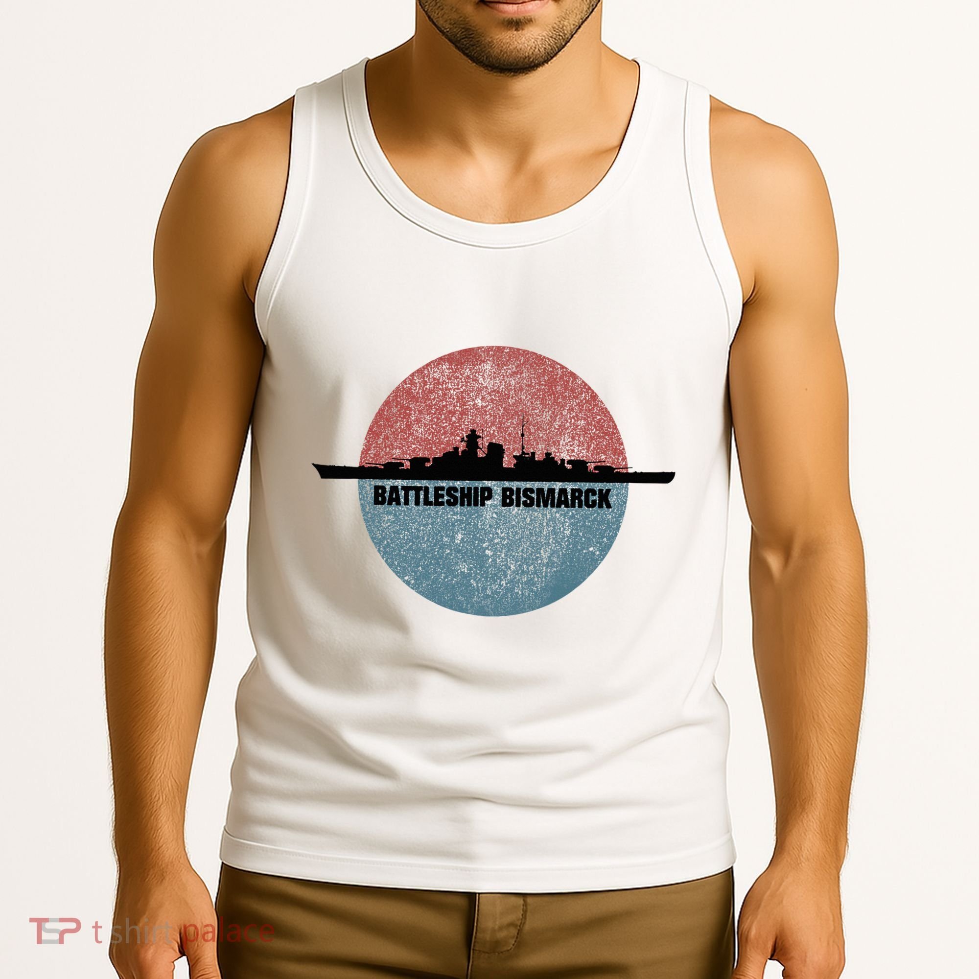 German Battleship Bismarck Ww2 Ship Tank Top