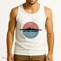 German Battleship Bismarck Ww2 Ship Tank Top thumb 3