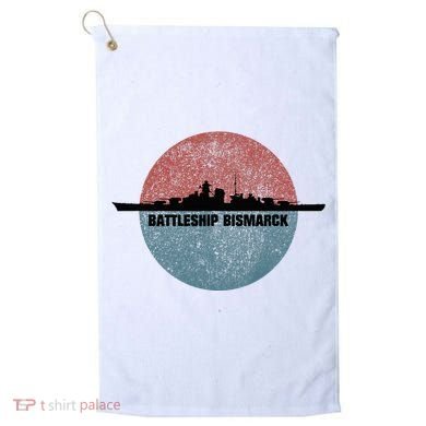 German Battleship Bismarck Ww2 Ship Golf Towel