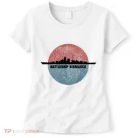 German Battleship Bismarck Ww2 Ship Women's T-Shirt thumb 0
