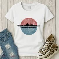 German Battleship Bismarck Ww2 Ship Women's T-Shirt thumb 3