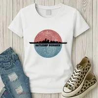 German Battleship Bismarck Ww2 Ship Women's T-Shirt thumb 3