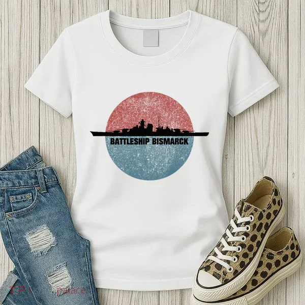 German Battleship Bismarck Ww2 Ship Women's T-Shirt