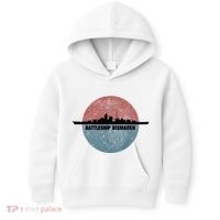 German Battleship Bismarck Ww2 Ship Kids Hoodie thumb 0