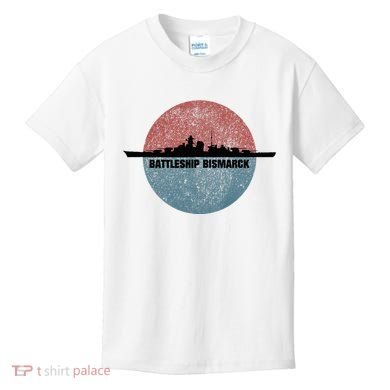 German Battleship Bismarck Ww2 Ship Kids T-Shirt