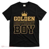 Golden Birthday Boy Birthday Party Decoration Bday T-Shirt thumb 0