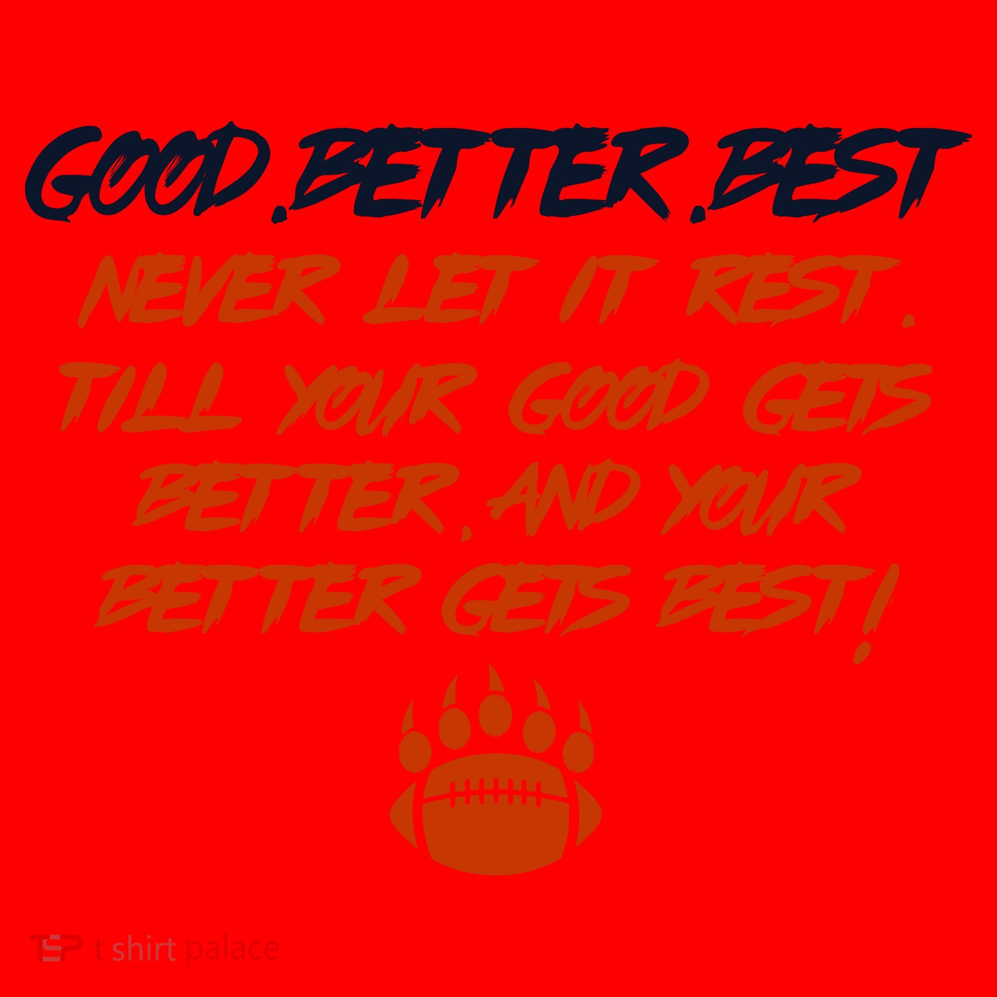Good Better Best Bears Sports Football Santa Hat