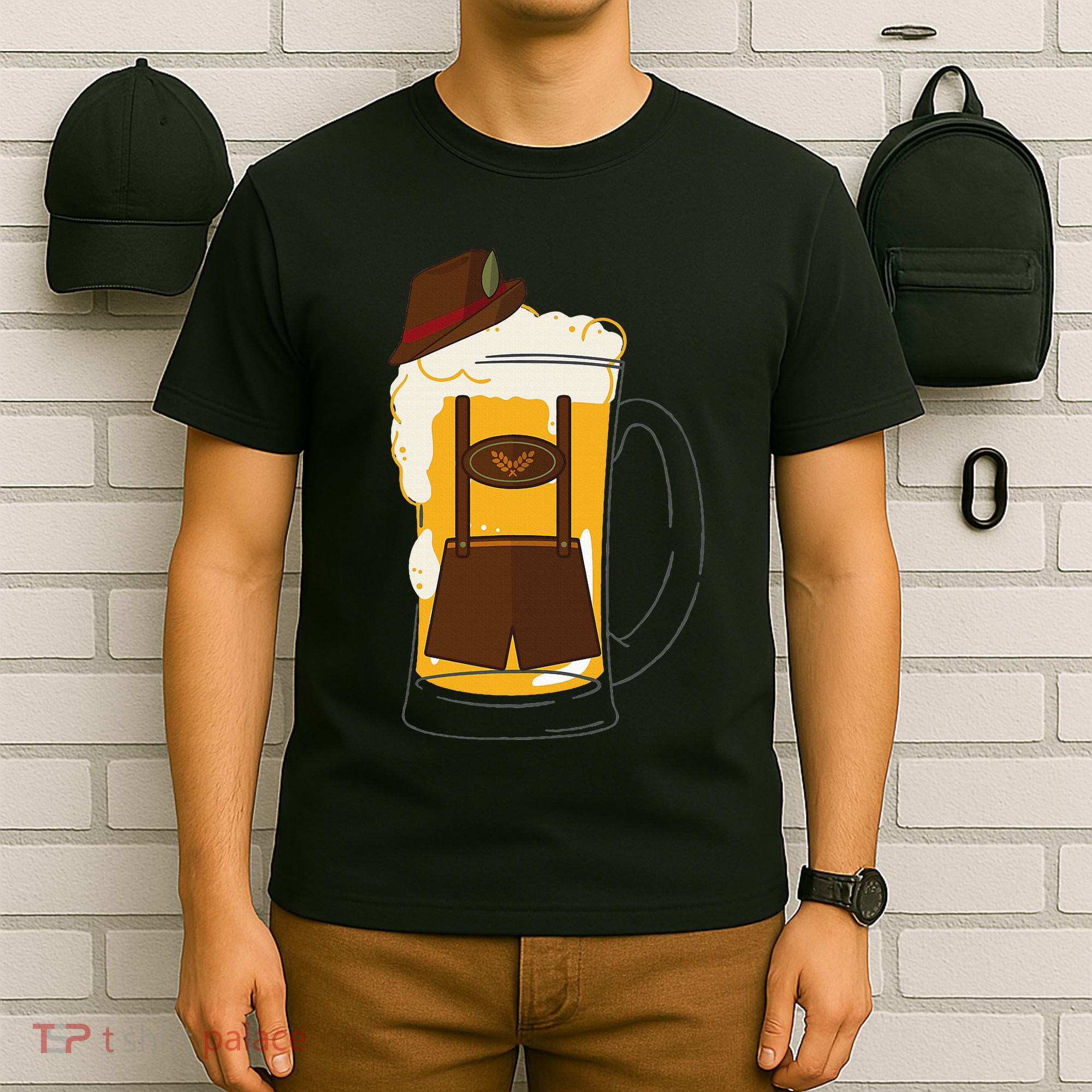 German Beer Bier Stein Funny Beer Fall Festival Beer Drinker T-Shirt