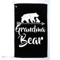 Grandma Bear Best Gift Mother's Father's Day Golf Towel thumb 0