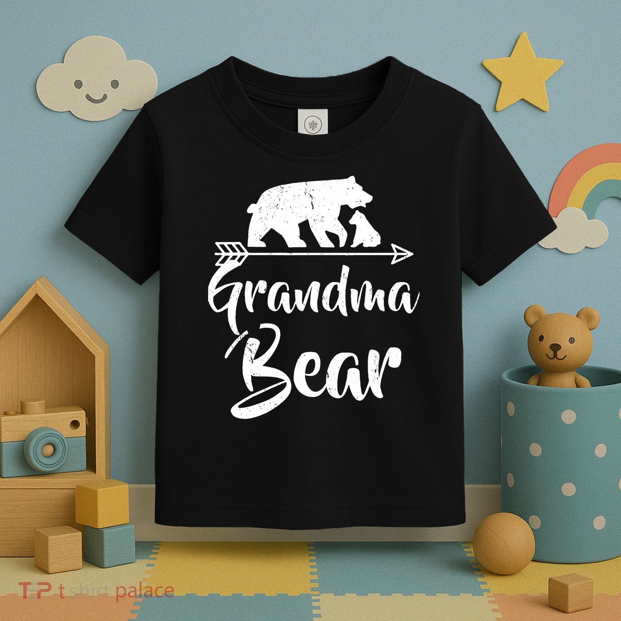 Grandma Bear Best Gift Mother's Father's Day Toddler T-Shirt
