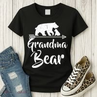 Grandma Bear Best Gift Mother's Father's Day Women's T-Shirt thumb 3