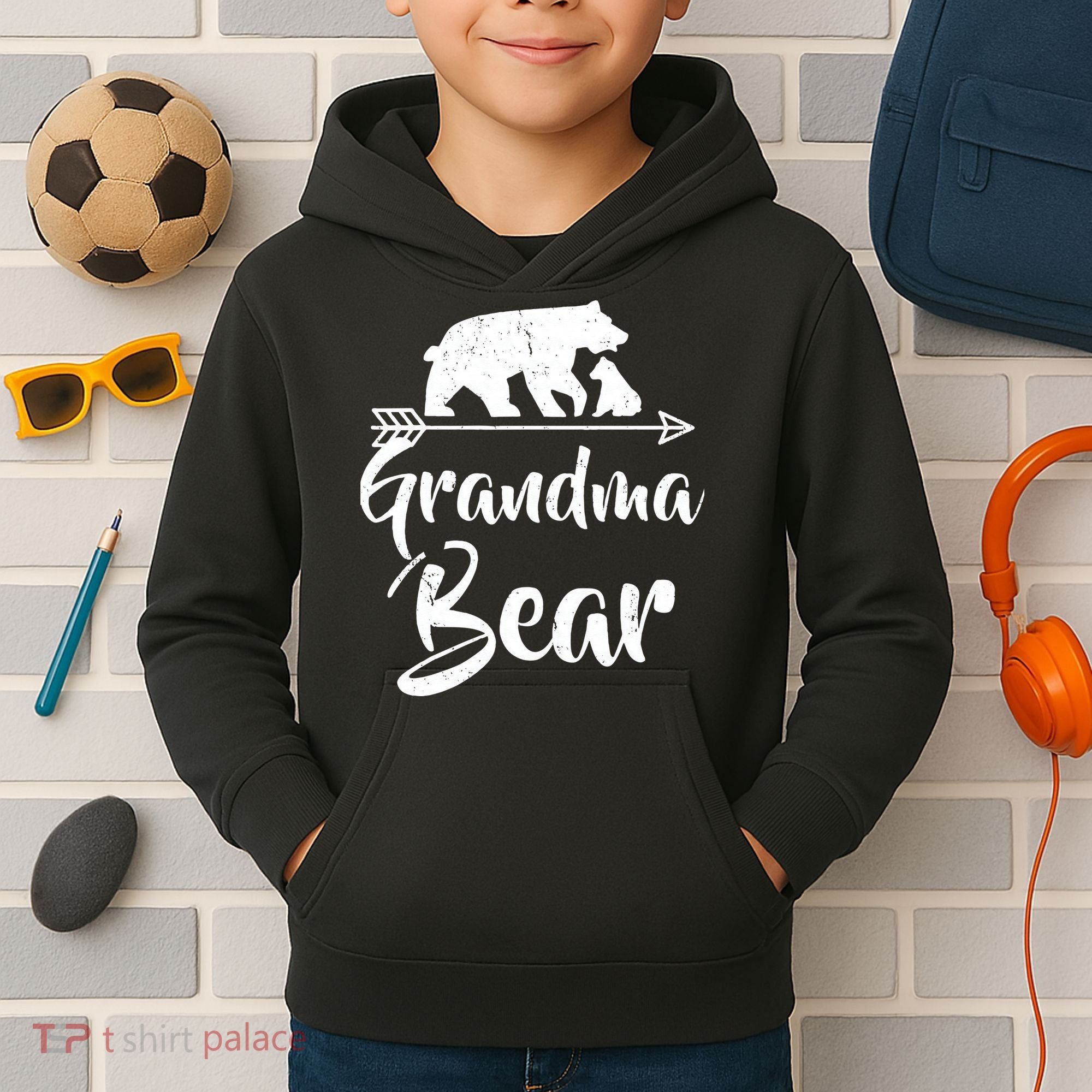 Grandma Bear Best Gift Mother's Father's Day Kids Hoodie