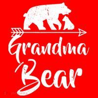 Grandma Bear Best Gift Mother's Father's Day Santa Hat thumb 1