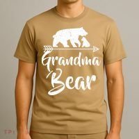 Grandma Bear Best Gift Mother's Father's Day T-Shirt thumb 3