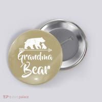 Grandma Bear Best Gift Mother's Father's Day Button thumb 0