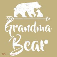 Grandma Bear Best Gift Mother's Father's Day Polo thumb 2