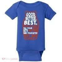 Good Better Best Bears Sports Football Baby Bodysuit thumb 0