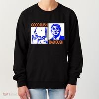 Good Bush Bad Bush Funny Women's Sweatshirt thumb 0