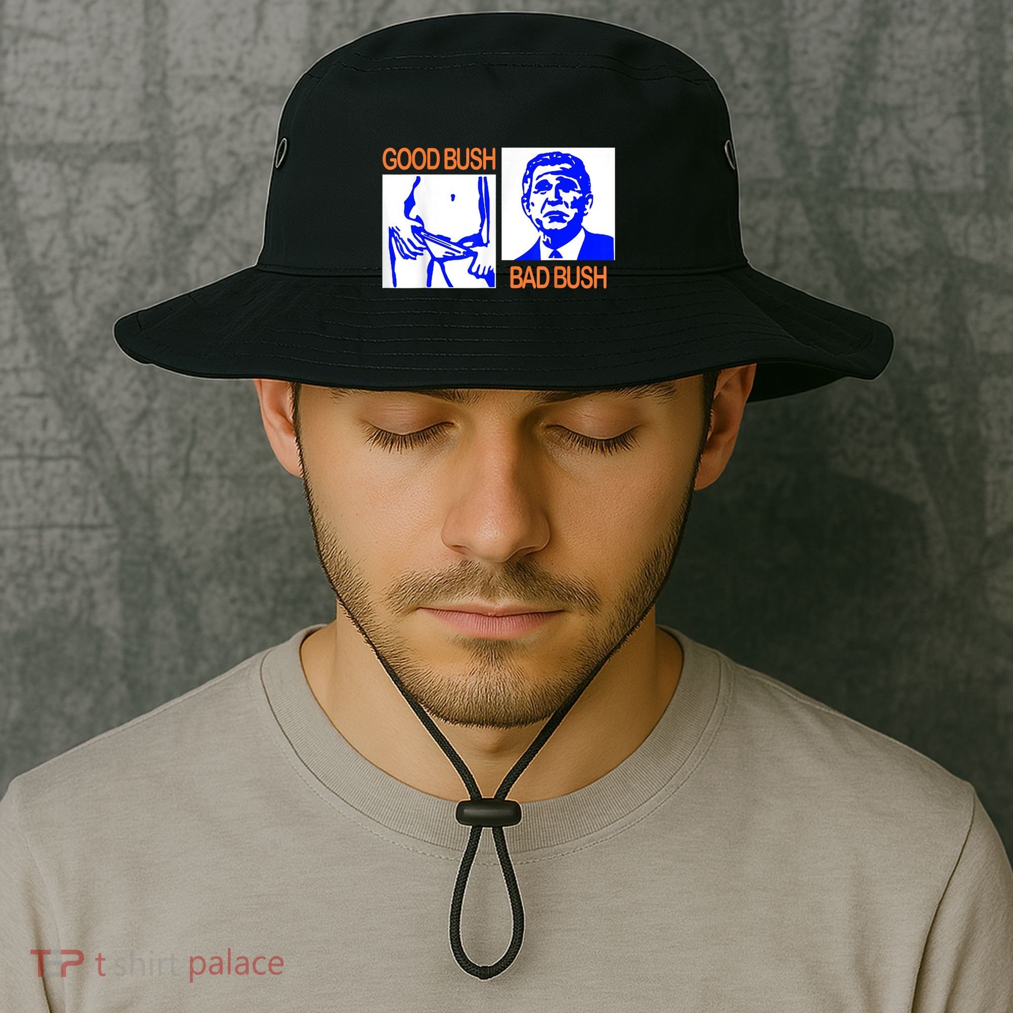 Good Bush Bad Bush Funny Bucket Hat
