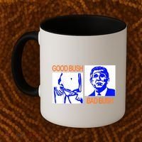 Good Bush Bad Bush Funny Coffee Mug thumb 2