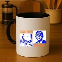 Good Bush Bad Bush Funny Coffee Mug thumb 4