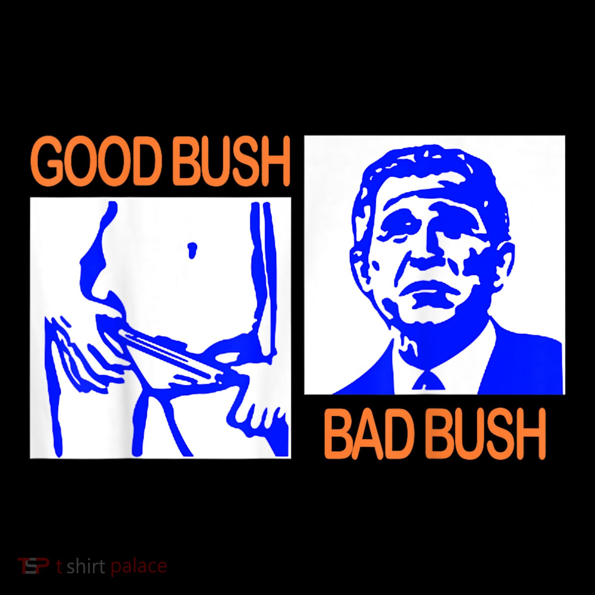 Good Bush Bad Bush Funny Women's Hoodie