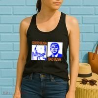Good Bush Bad Bush Funny Women's Tank Top thumb 2