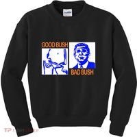 Good Bush Bad Bush Funny Kids Sweatshirt thumb 0