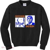 Good Bush Bad Bush Funny Kids Sweatshirt thumb 0