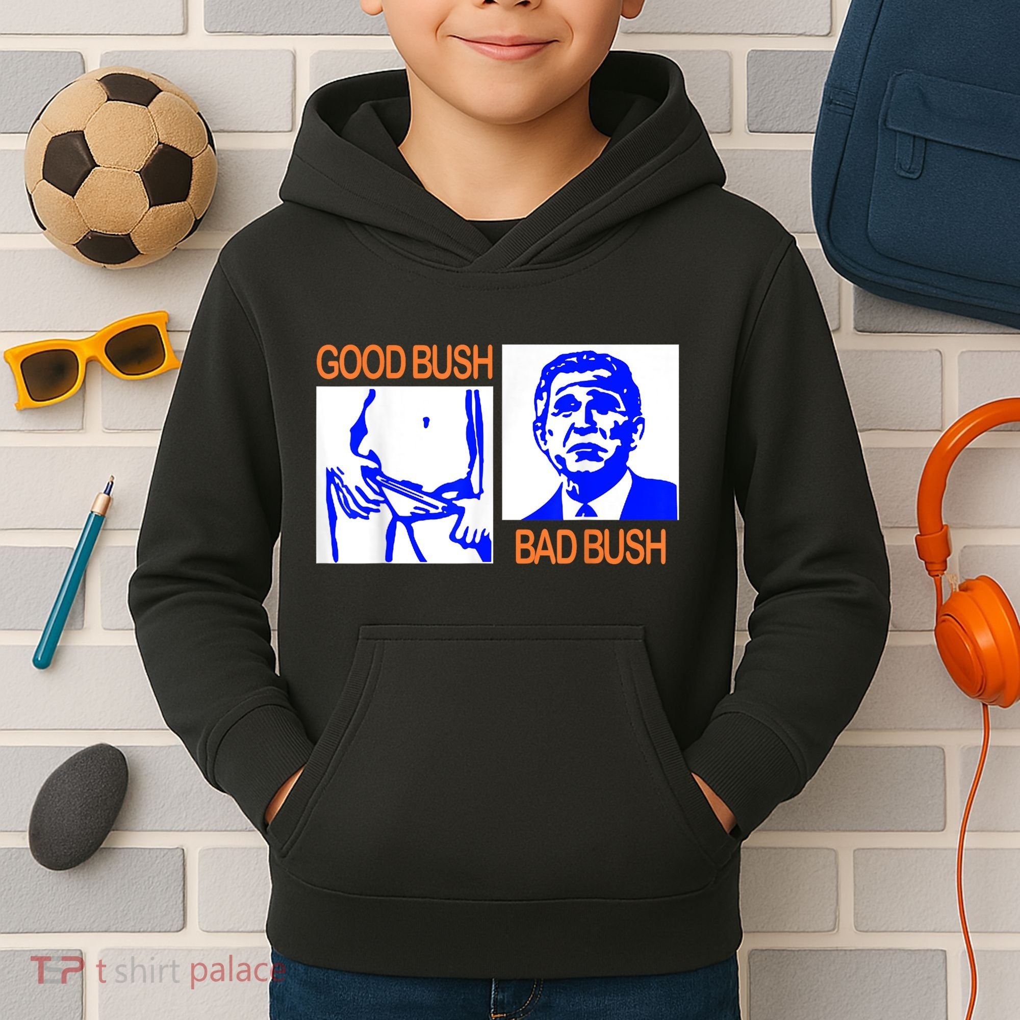 Good Bush Bad Bush Funny Kids Hoodie
