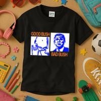 Good Bush Bad Bush Funny Kids T-Shirt thumb 3